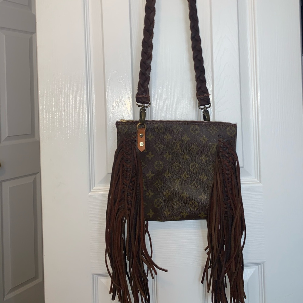 VINTAGE BOHO BAGS- Repurposed Louis Vuitton